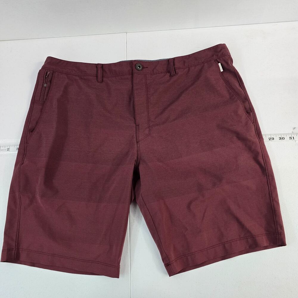 7 Diamonds performance shorts red chino flat size‎ 40 mens 6202